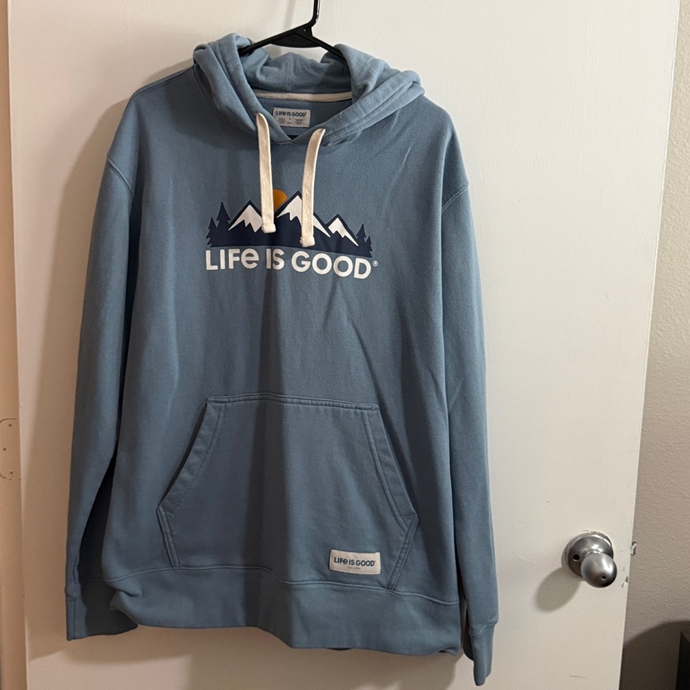 Life Is Good Blue Mountain Hoodie